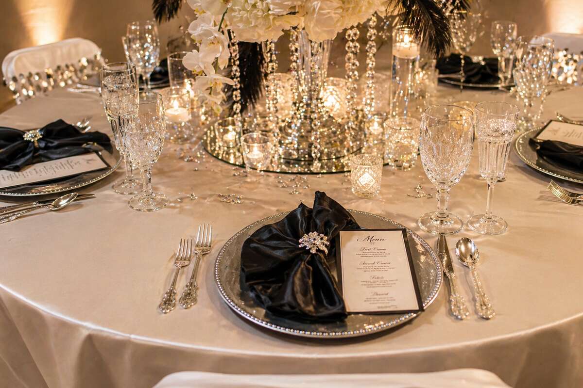 Classic black and white styling